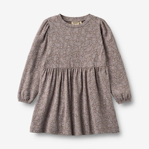 Wheat Main Jersey Dress L/S Eliane Dress 9768 purple plum paisley