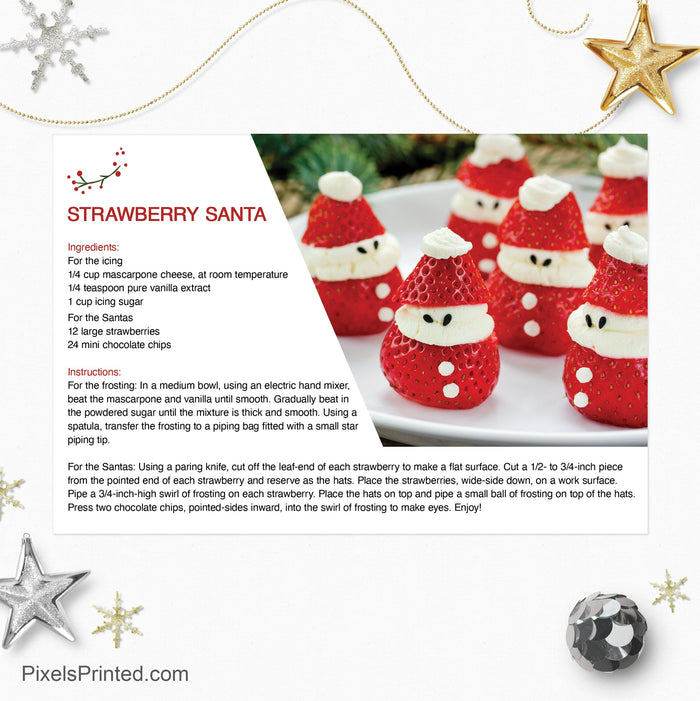 Keller Williams Christmas holiday recipe postcards PixelsPrinted