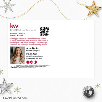 Keller Williams Christmas holiday recipe postcards PixelsPrinted