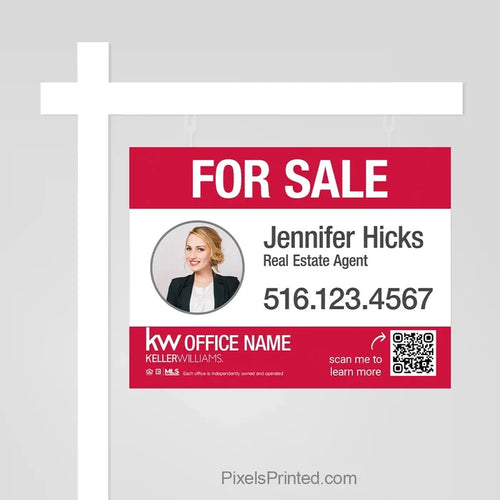 Keller Williams real estate for sale sign panels
