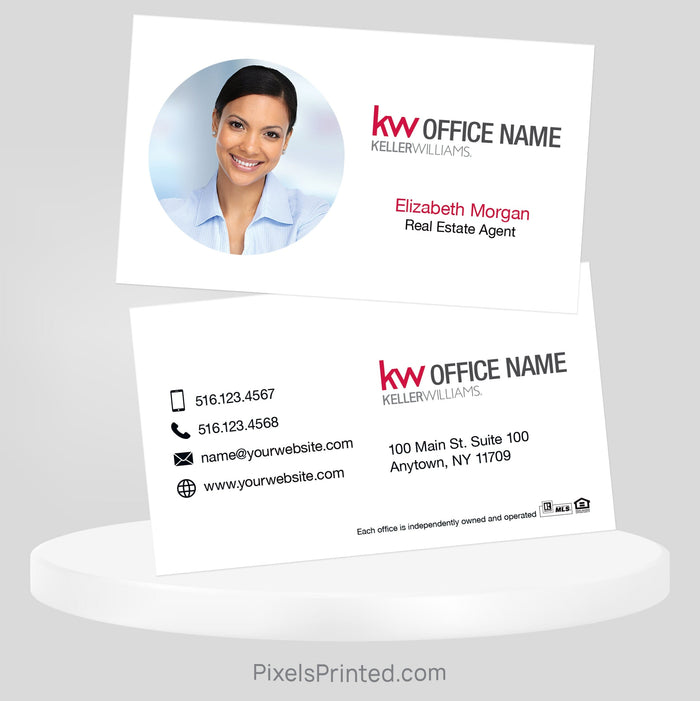 Keller Williams real estate business cards Business Cards PixelsPrinted