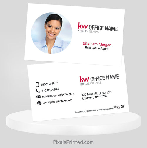 Keller Williams real estate business cards Business Cards PixelsPrinted