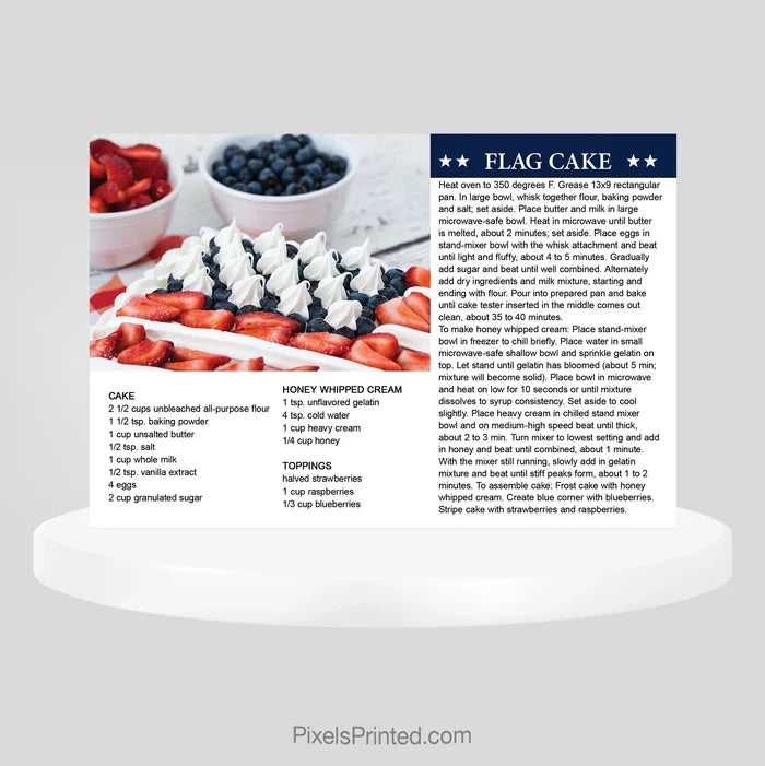 Keller Williams real estate Fourth of July recipe postcards PixelsPrinted