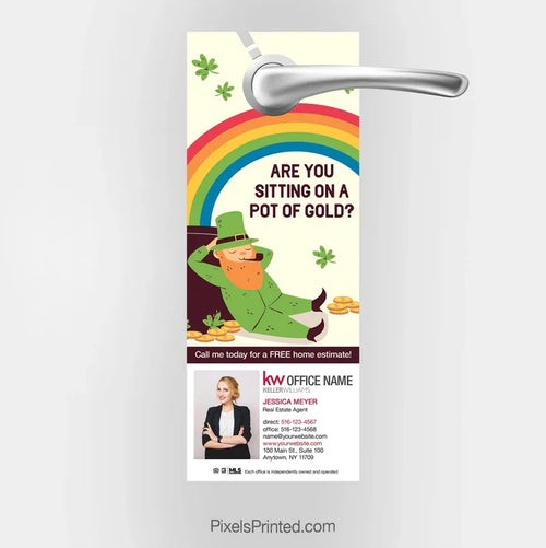 Keller Williams St. Patrick’s Day door hanger – neighborhood farming PixelsPrinted