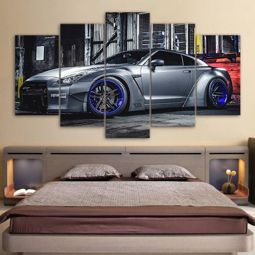 Nissan GT-R R35 5 Panel Canvas Print Wall Art - GotItHere.com