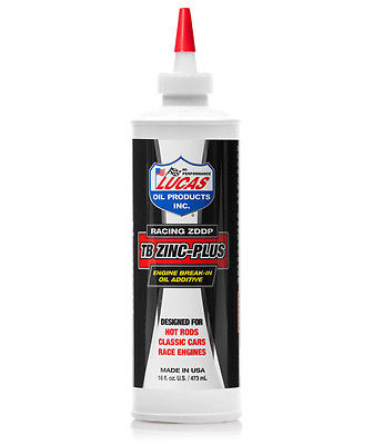 Lucas Oil PISTON RING BREAKIN Engine Break-In Oil Additive TB Zinc Plus 16oz