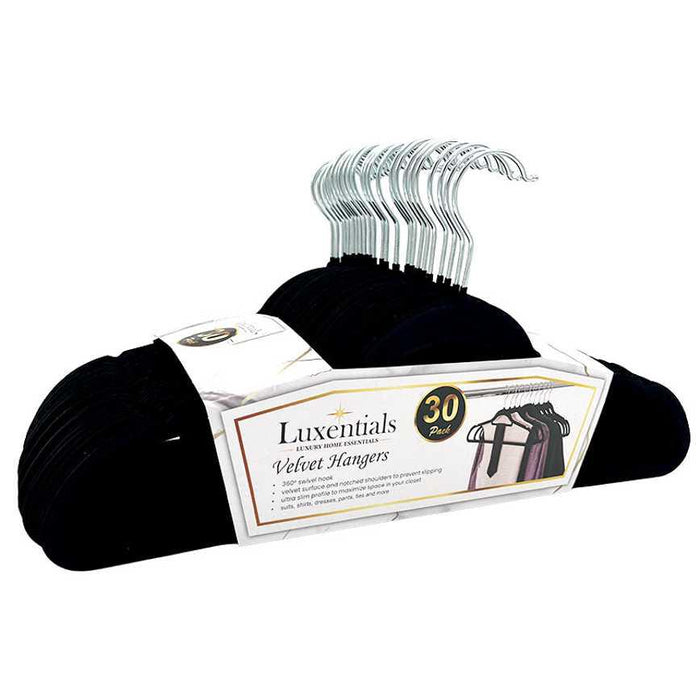 Luxentials Velvet Hangers 30 pk.