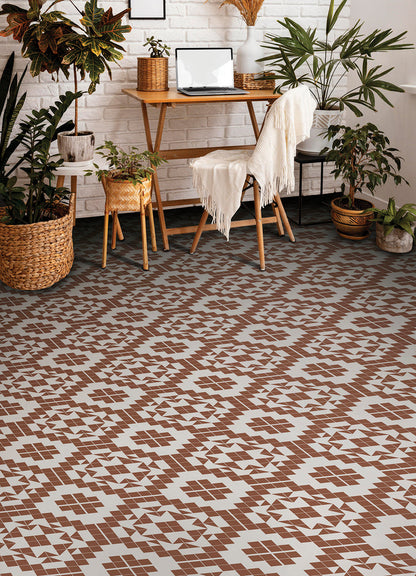 Matias Floor Tiles in a room setting