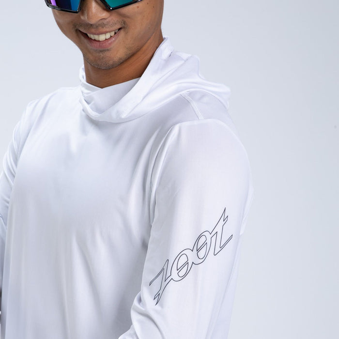 Zoot Sports LIFESTYLE Men's Ltd Run Sun Stop Hoodie - UPF White