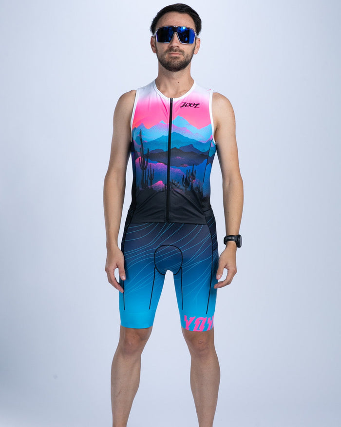 Zoot Sports TRI AERO RACESUITS Men's Ltd Tri Slvs Fz Racesuit - Elements