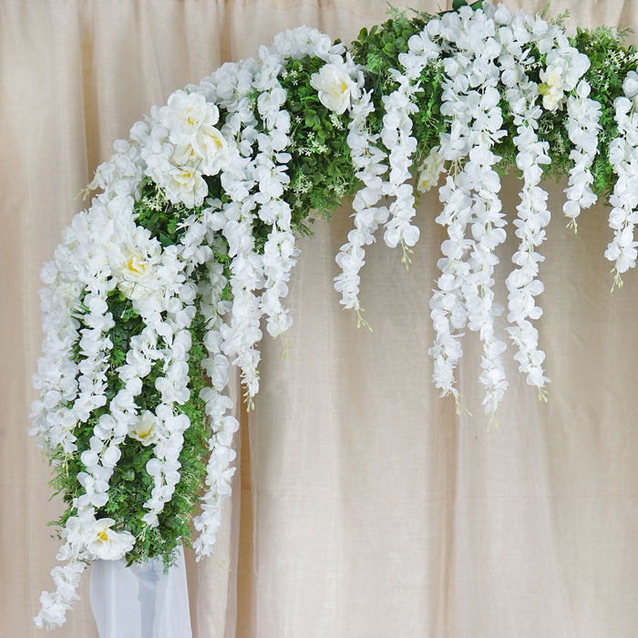 metal flower arch, backdrop stand, backdrop frame, garden arches, garden arbors#color_parent
