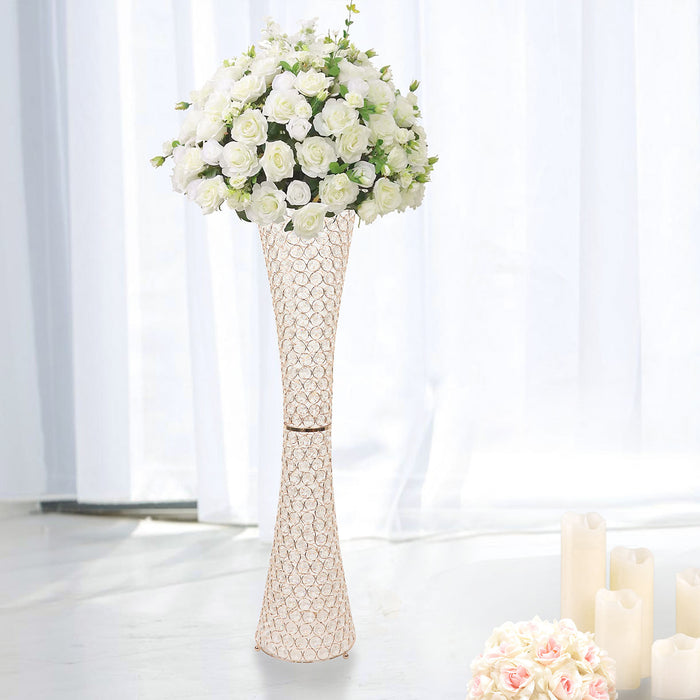 crystal flower vase, hurricane vase, glass vase, large floor vase, vase decoration#color_parent