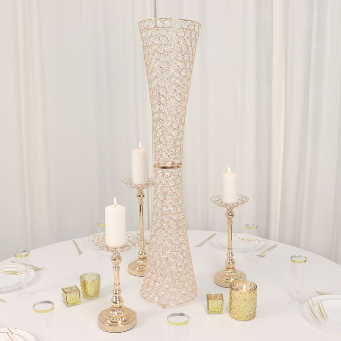 crystal flower vase, hurricane vase, glass vase, large floor vase, vase decoration#color_parent
