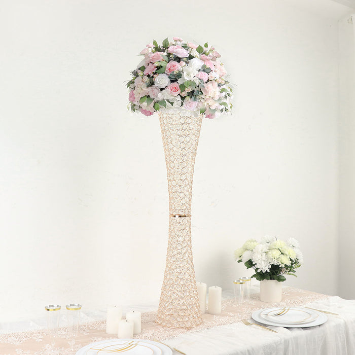 crystal flower vase, hurricane vase, glass vase, large floor vase, vase decoration#color_parent