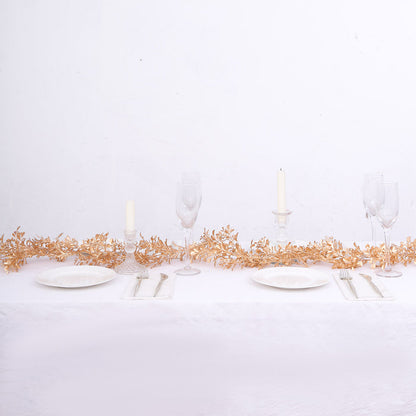 metal leaf garland, table garlands, garland decoration, gold leaf garland, hanging vines#color_gold