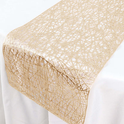 vinyl table runners, plastic table runners, dining table runner, long table runners, runners for dining room tables#color_gold