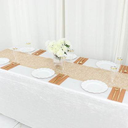 vinyl table runners, plastic table runners, dining table runner, long table runners, runners for dining room tables#color_gold