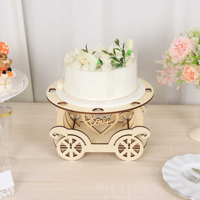 wood dessert stand, wooden cake stand, cupcake stand, carriage cake stand, cake holders#color_parent