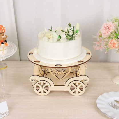 wood dessert stand, wooden cake stand, cupcake stand, carriage cake stand, cake holders#color_parent