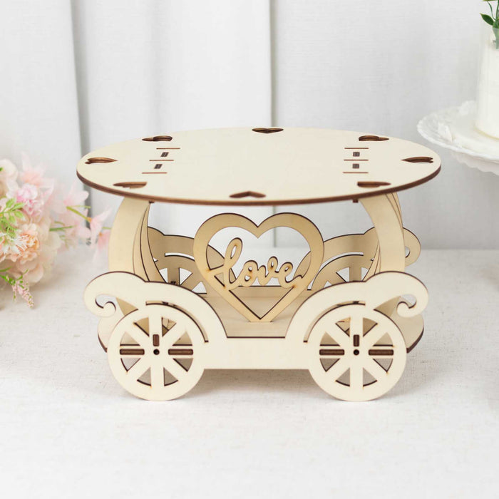 wood dessert stand, wooden cake stand, cupcake stand, carriage cake stand, cake holders#color_parent