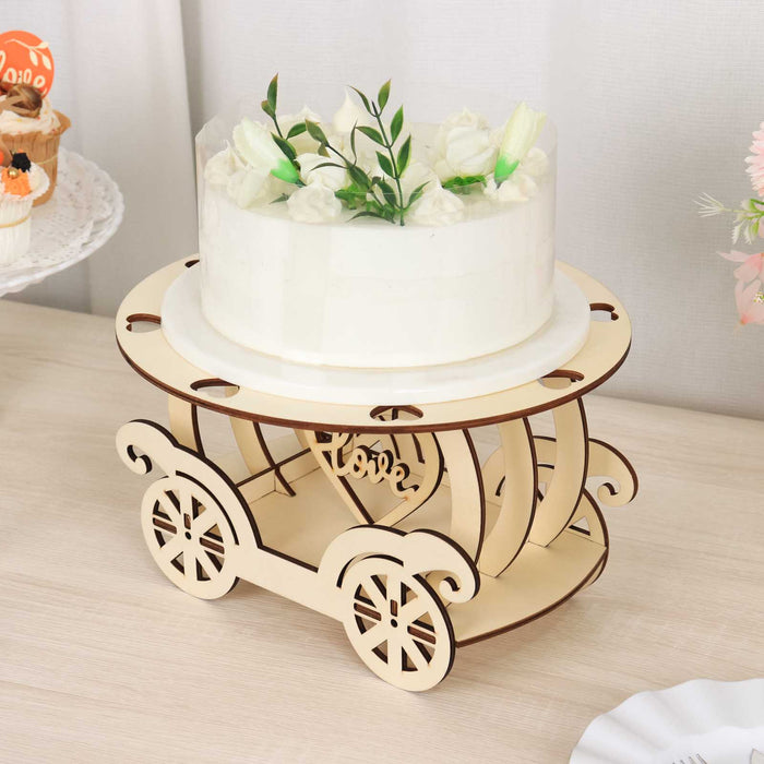 wood dessert stand, wooden cake stand, cupcake stand, carriage cake stand, cake holders#color_parent