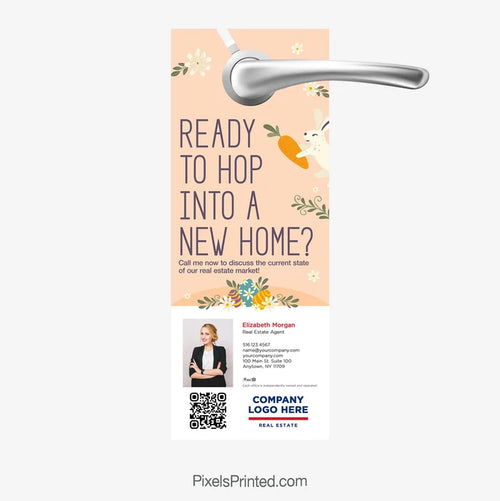 Hop into a new home ERA Real Estate Easter door hanger