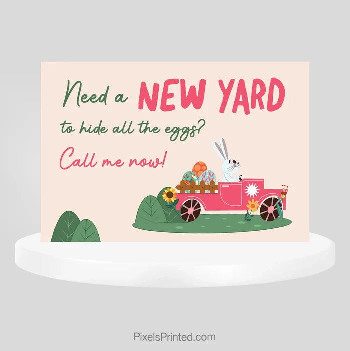 New Yard for Egg Hunts | Easter Century 21 Real Estate Postcard PixelsPrinted