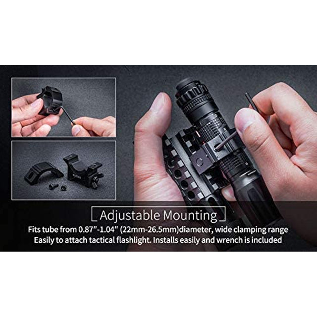 NexTorch Universal Tactical Flashlight Rifle Mount