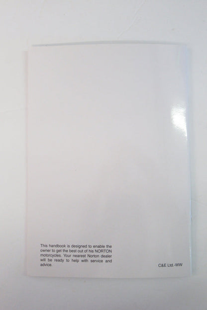 Norton Commando 850 MK1A MK2 MKII Riders Handbook Manual 06-5321 OEM