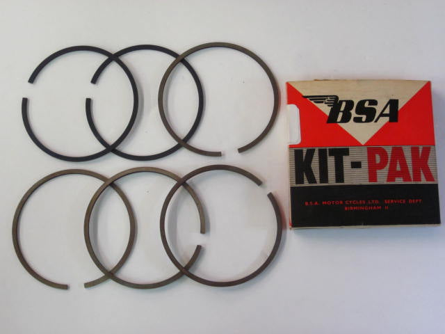 NOS BSA Piston rings 650 plus 40 or Triumph 750 Standard