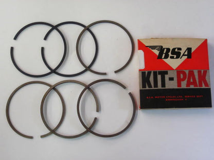 NOS BSA Piston rings 650 plus 40 or Triumph 750 Standard