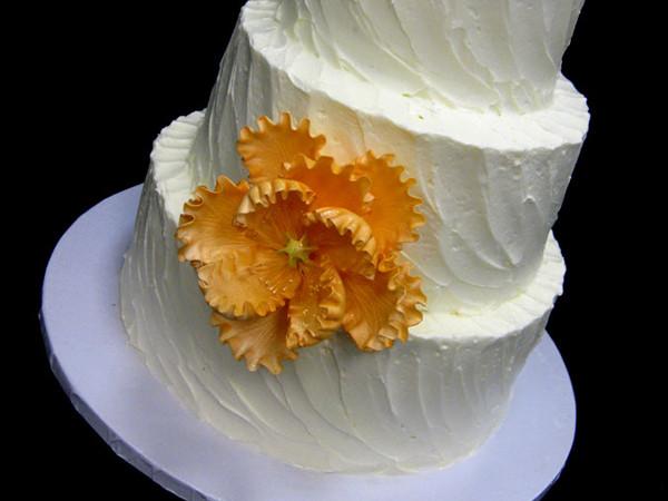 Painted Peonies Wedding Cake Freed's Bakery