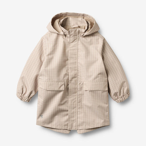 Wheat Outerwear Parka Alke Jacket 9610 stone check