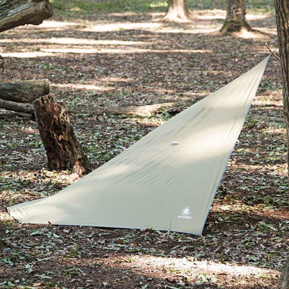 Pathfinder Nylon Waterproof Survival Tarp Lean-To Shelter Half Tent, OD Green