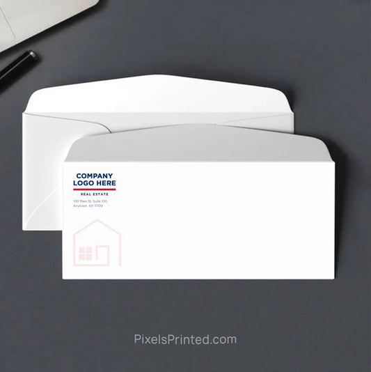 ERA Real Estate envelope with subtle house design and personalized return address