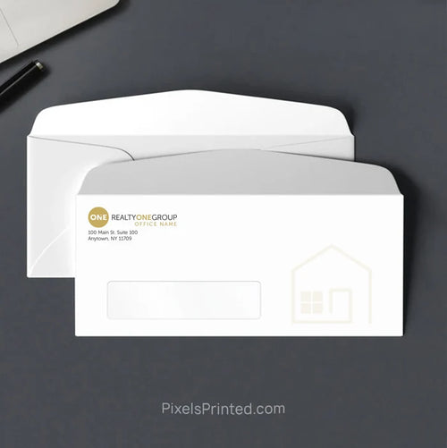 Personalized Realty ONE Group real estate office envelope