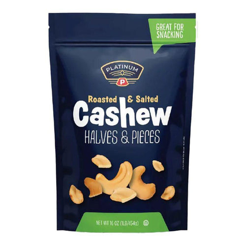 Platinum Cashew Halves & Pieces 16 oz.