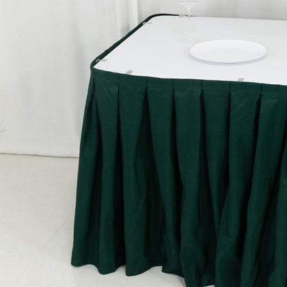 table skirt, pleated table skirt, table skirt design, table skirt linen, table skirt velcro#color_parent