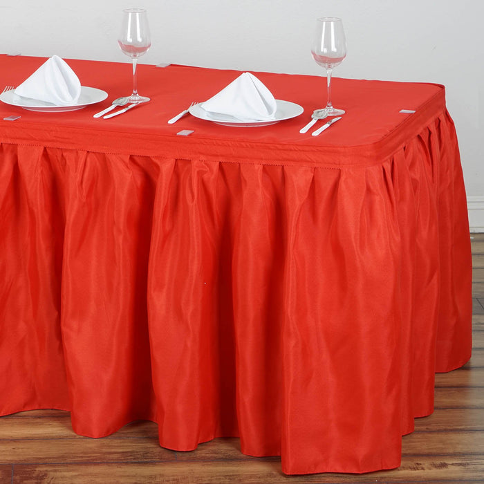 table skirt, pleated table skirt, table skirt velcro, table skirt linen, polyester table skirt2#color_parent