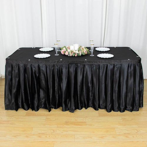 table skirt, pleated table skirt, satin table skirt, table skirt line, table skirt velcro#color_parent