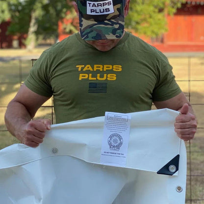 Poly Fire Retardant Tarps.