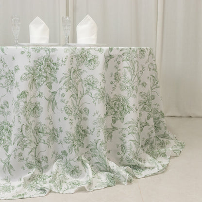 White | Dusty Sage Green