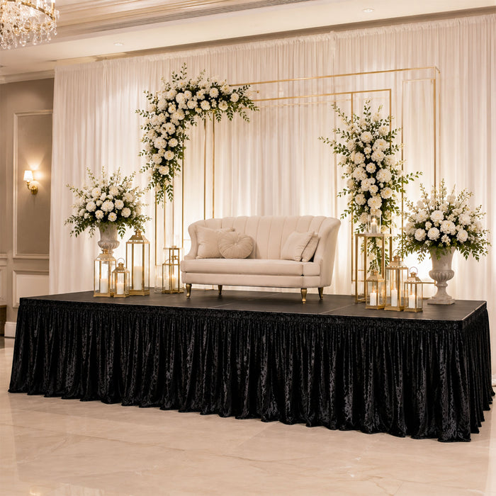 crushed velvet stage skirts, velvet stage skirts, shirred stage skirts, pleated stage skirts#color_parent
