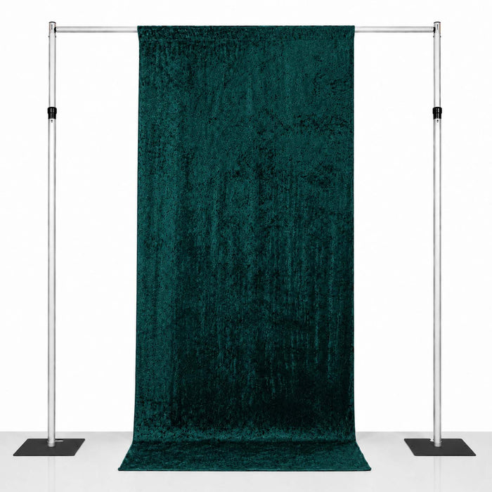crushed velvet backdrop curtain, velvet backdrop curtain, crushed velvet drapes, backdrop curtain panel, luxury velvet backdrop#color_hunter-emerald-green