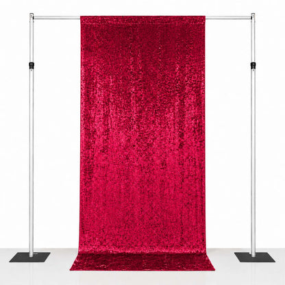 crushed velvet backdrop curtain, velvet backdrop curtain, crushed velvet drapes, backdrop curtain panel, luxury velvet backdrop#color_red