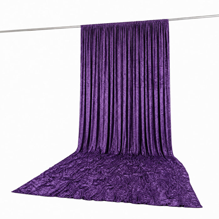 premium velvet curtain, crushed velvet backdrop curtain, velvet backdrop curtain panel, crushed velvet drapery panel, velvet curtain panel#color_purple