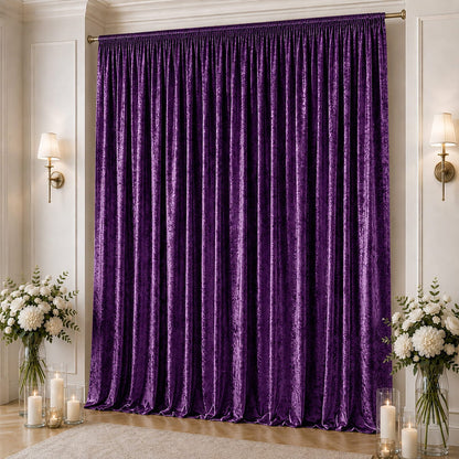 premium velvet curtain, crushed velvet backdrop curtain, velvet backdrop curtain panel, crushed velvet drapery panel, velvet curtain panel#color_purple