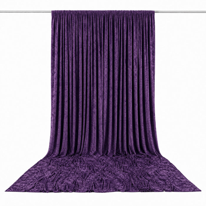 premium velvet curtain, crushed velvet backdrop curtain, velvet backdrop curtain panel, crushed velvet drapery panel, velvet curtain panel#color_purple