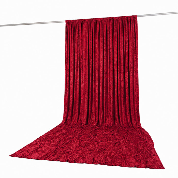 premium velvet curtain, crushed velvet backdrop curtain, velvet backdrop curtain panel, crushed velvet drapery panel, velvet curtain panel#color_red