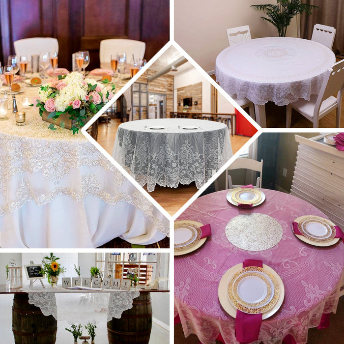 round tablecloth, polyester tablecloths, round lace tablecloth, round floral tablecloth, vintage lace tablecloths#color_parent